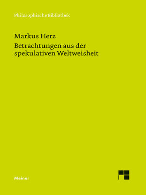 cover image of Betrachtungen aus der spekulativen Weltweisheit